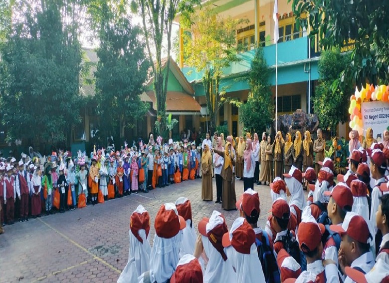 Penyambutan Meriah Peserta Didik Baru di SDN 02 Balikpapan Selatan