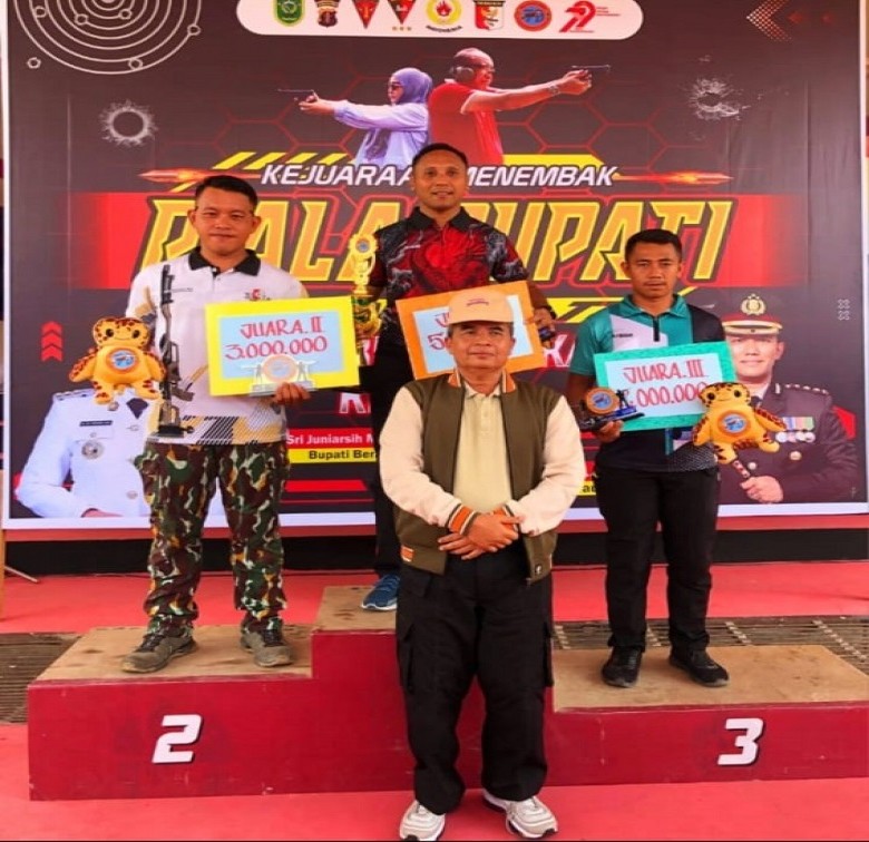 Anggota Arjuna Kukar Raih Juara I dalam Kejuaraan Menembak Bupati Cup Berau