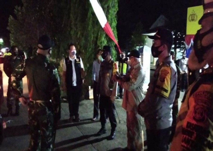 Pastikan Tak Ada Kerumunan Malam Tahun Baru, Tim Gabungan Kukar Lakukan Patroli
