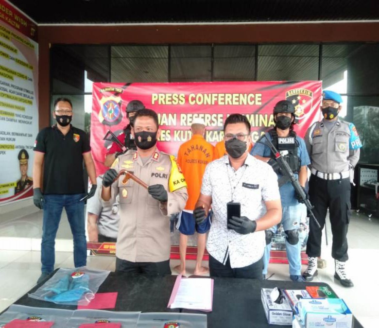 Polres Kukar Tetapkan Bapak dan Anak Sebagai Tersangka Pembunuhan di Muara Kaman, Kasus Cinta Segitiga