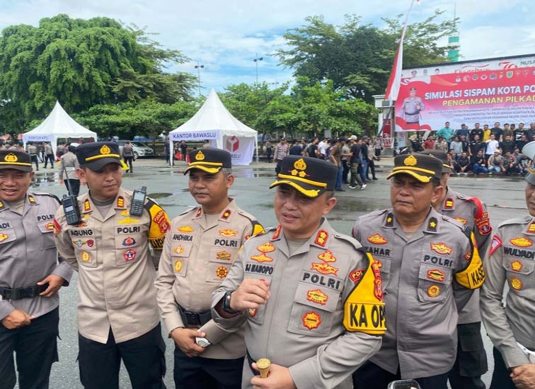 Dukung Pengamanan Pemilukada Polres Berau Turunkan 420 Personil Gabungan