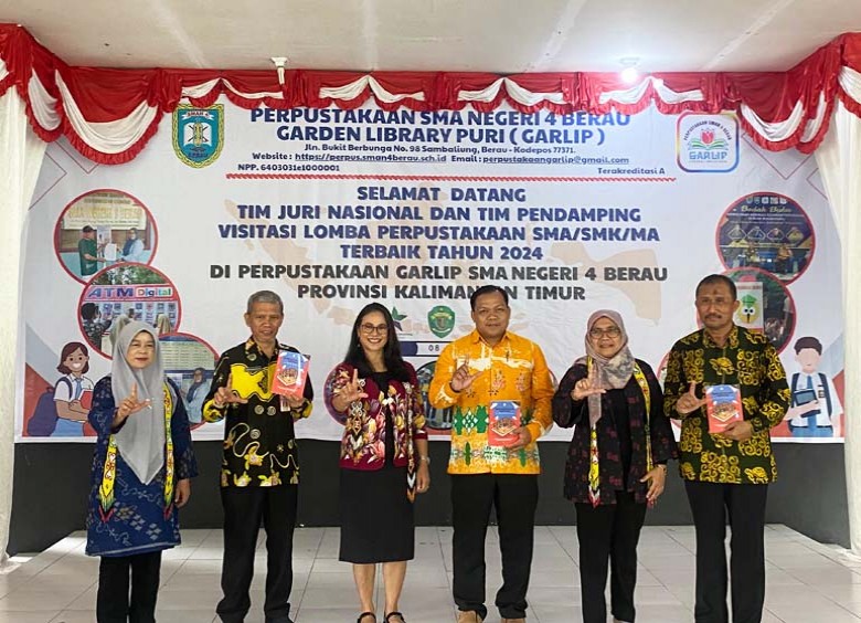 Wakili Kaltim, Perpustakaan Garlip SMAN 4 Berau Masuk 6 Besar Kluster III Lomba Tingkat Nasional