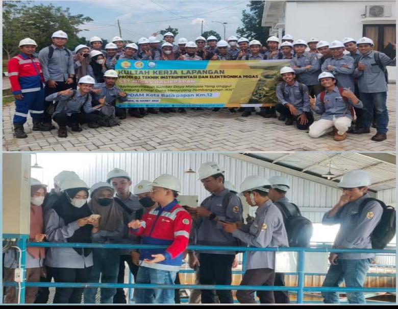 Mahasiswa STT Migas Kunjungi Instalasi Pengolahan Air Minum Kilometer 12 Balikpapan