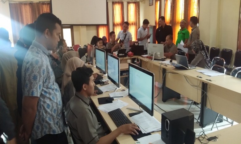 KPU Kukar Gelar Uji Coba Situng