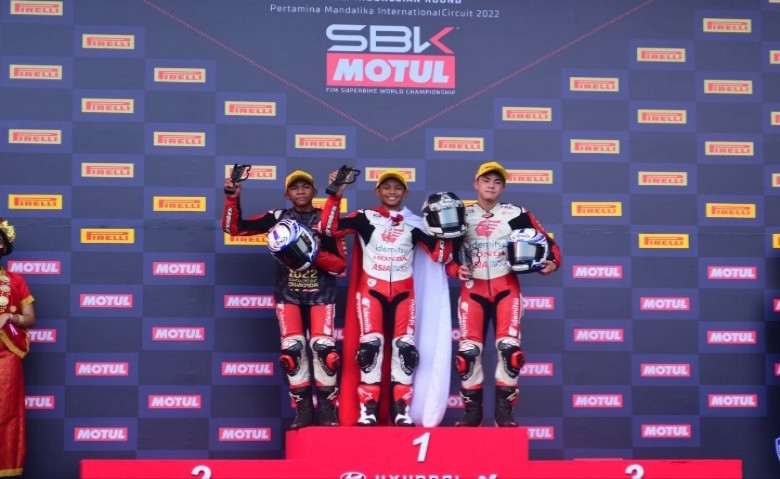 Bikin Bangga Indonesia, Pebalap Astra Honda Sapu Bersih Podium Tertinggi IATC Mandalika