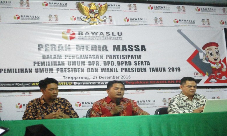 Bawaslu Kukar Ajak Wartawan Kawal Pemilu