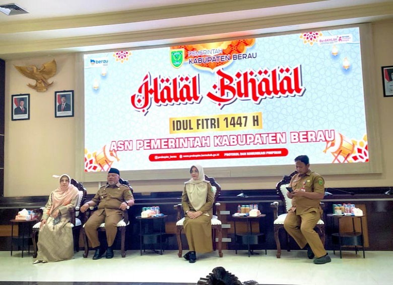 Halal Bihalal ASN di Lingkup Pemkab Berau, Bupati dan Wakil Tekankan Keharmonisan Membangun Bumi Batiwakkal
