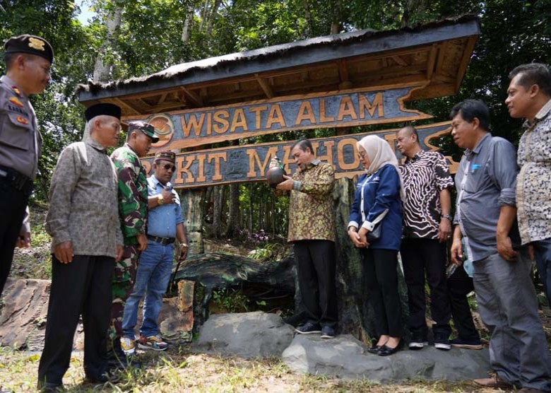 Wagub Hadi Mulyadi Resmikan Wisata Alam Bukit Mahoni Desa Bangun Rejo