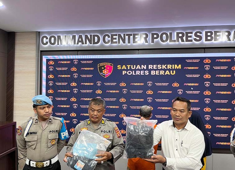 Polsek Gunung Tabur Tangkap Pelaku Kasus Pencabulan di Teras Masjid