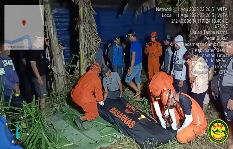 Korban Perahu Ketinting yang Karam di Sungai Kelay Ditemukan Tak Bernyawa