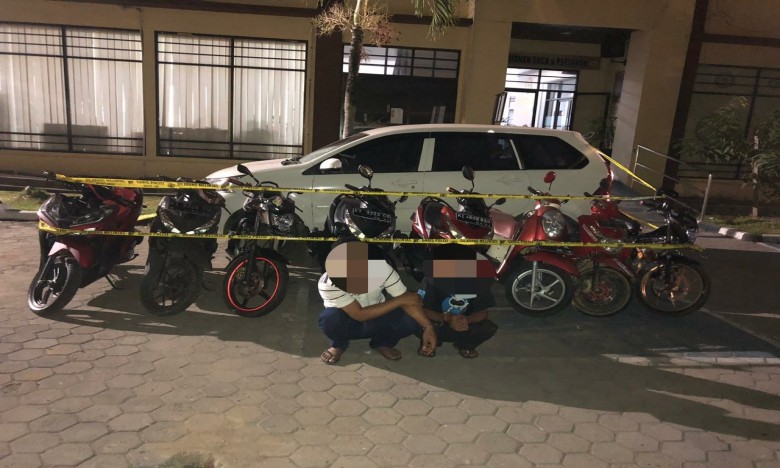 Sikat 8 Unit Sepeda Motor, Kawanan Curanmor Diamankan Polisi