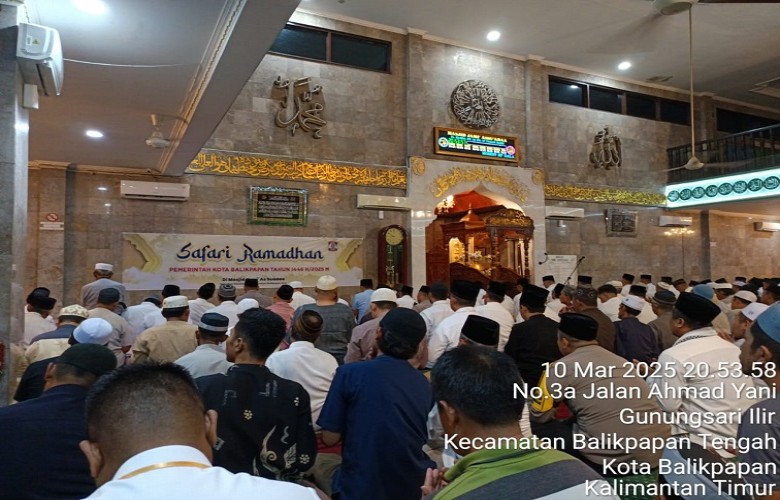 Wali Kota Rahmad Mas'ud Ajak Warga Balikpapan Jaga Keberkahan Ramadhan di Safari Masjid Jami Assu'ada