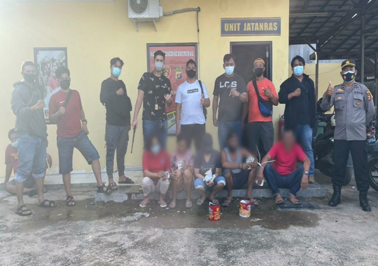 Polres Berau Tangkap 7 Pelaku Judi Kartu
