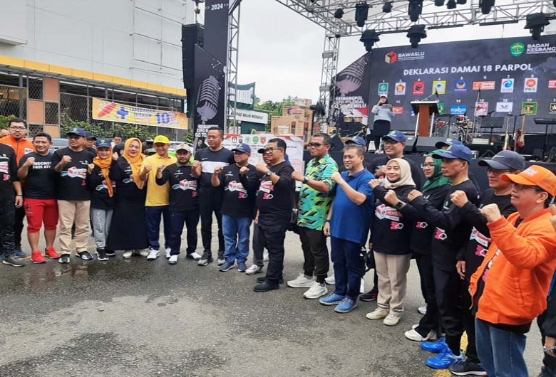 Deklarasi Pemilu Aman dan Damai 2024 di Kaltim, Akmal : Bersama-sama Jaga Kondusifitas Daerah