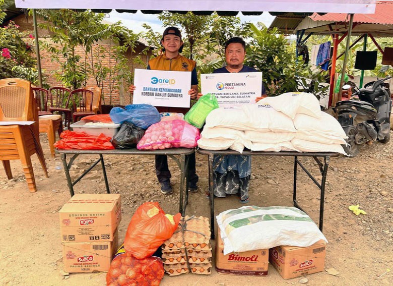Pertamina Patra Niaga Salurkan Bantuan Logistik untuk Operasional Dapur Darurat Korban Banjir Sayur Matinggi, Tapanuli Selatan