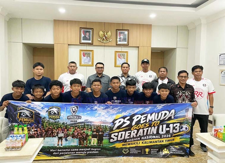 Dilepas Bupati Kukar, PS Pemuda Tenggarong U-13 Bidik Juara Piala Soeratin di IKN