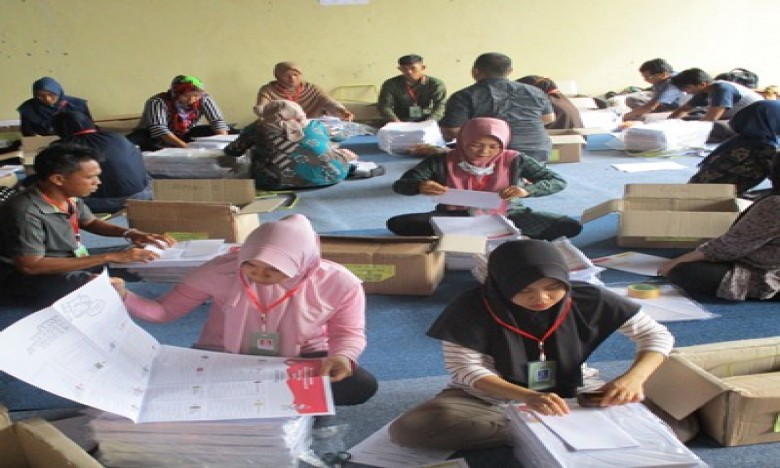 KPU Kukar Mulai Lakukan Pelipatan Surat Suara