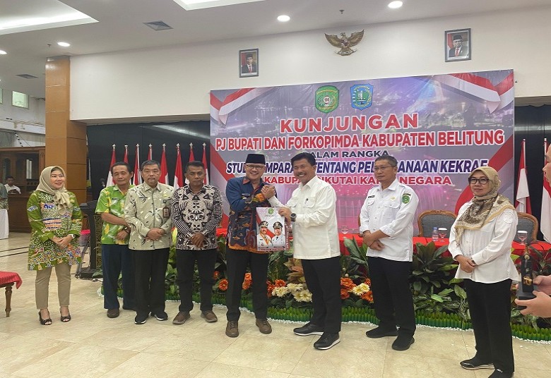Sukses Pengembangan Ekraf, Kukar Menjadi Referensi Kabupaten Belitung