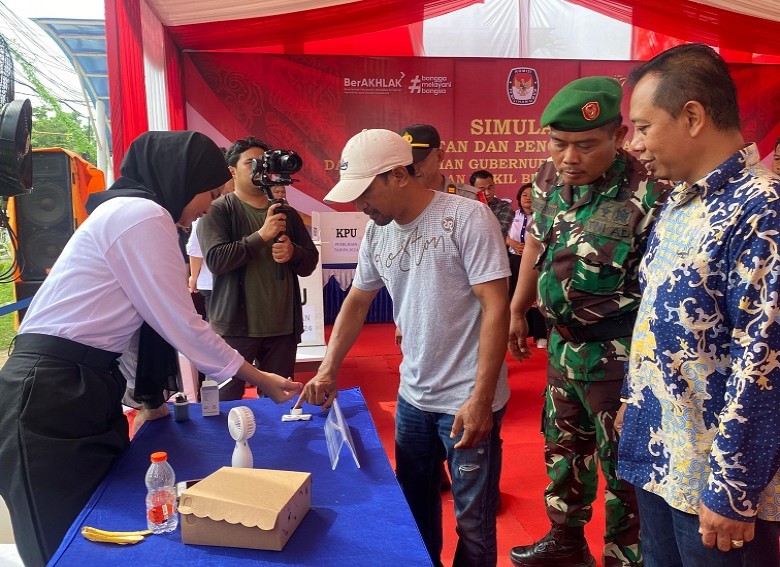 Jelang Pilkada 27 November, KPU Kukar Gelar Simulasi Pemungutan Suara