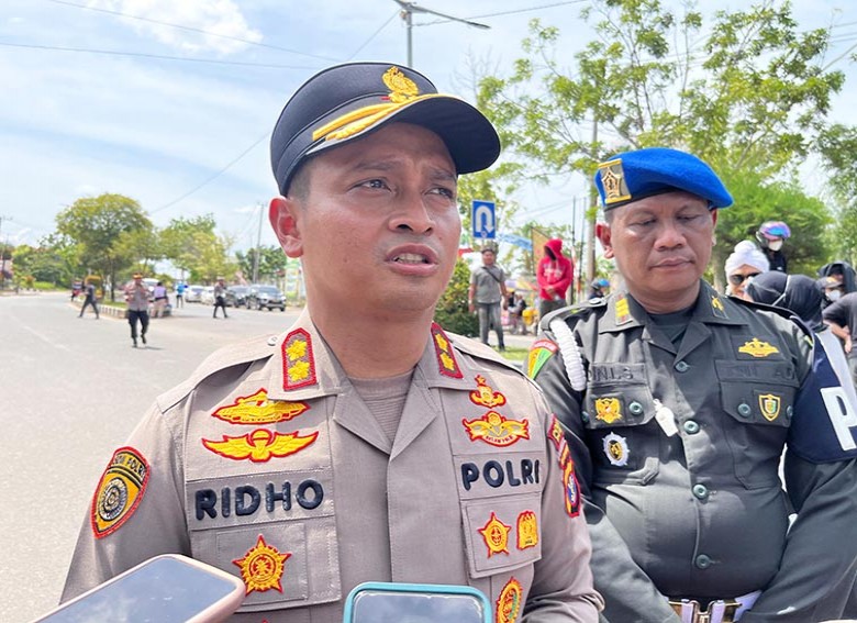 Polres Berau Kawal Aksi Mahasiswa Berjalan Kondusif