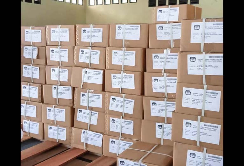 555.917 Ribu Surat Suara Pilpres Tiba di KPU Kukar