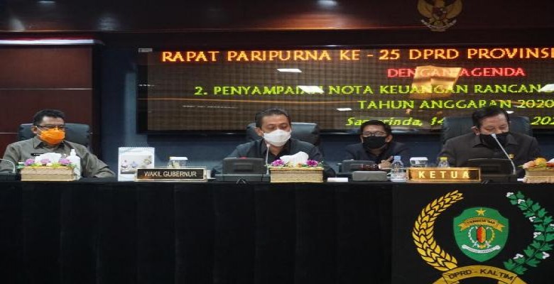 Wagub Hadiri Rapat Peripurna DPRD Kaltim