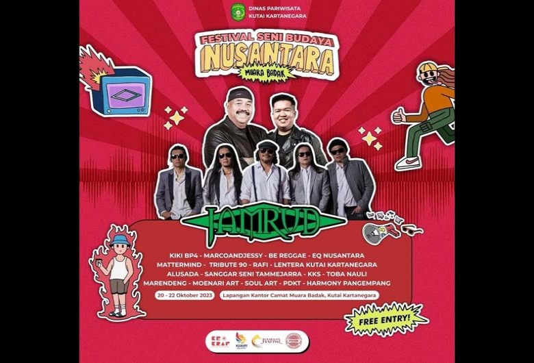 Band Rock Jamrud Akan “Guncang” Panggung Festival Seni Budaya Nusantara 20-22 Oktober 2023