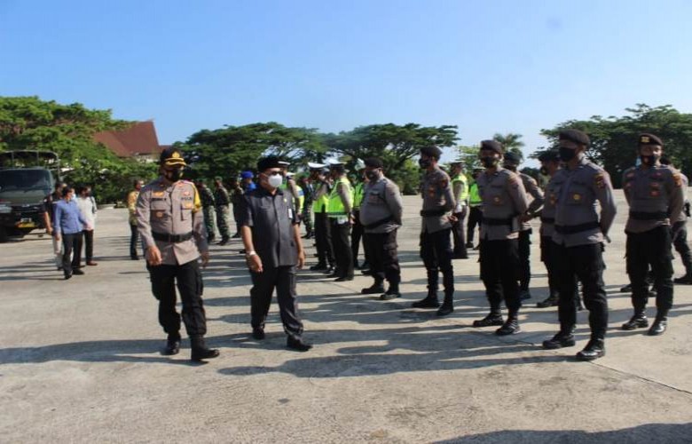 Satlinmas Pemkab Kubar di BKO Polres, untuk PAM Pilkada 2020
