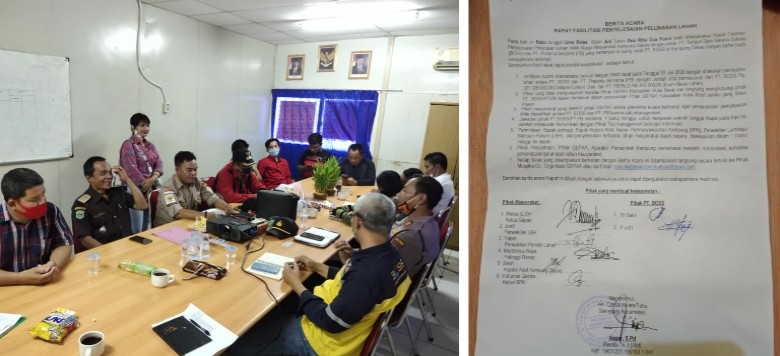 Tuntutan Masyarakat Kampung Dasaq, Beri Waktu Sepekan PT Boss Harus Bayar Utang Rp. 321.328.000 dan PT PB Sebesar Rp. 2.445.810.000