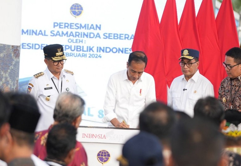 Presiden Jokowi Resmikan Terminal Samarinda Seberang