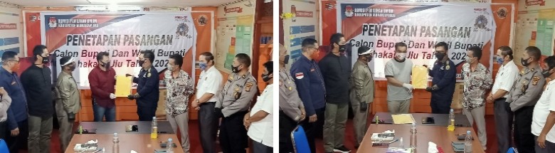 KPU Mahulu Telah Tetapkan Dua Bapaslon Resmi Menjadi Paslon