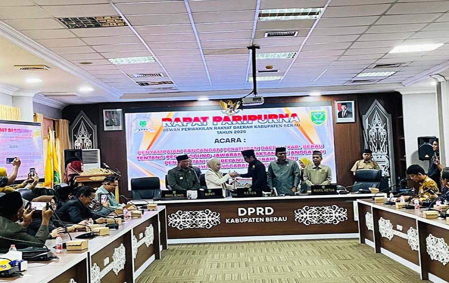Pemkab Berau Sampaikan Raperda Pertanggungjawaban APBD 2025 : Evaluasi Tata Kelola Jadi Agenda Berikutnya