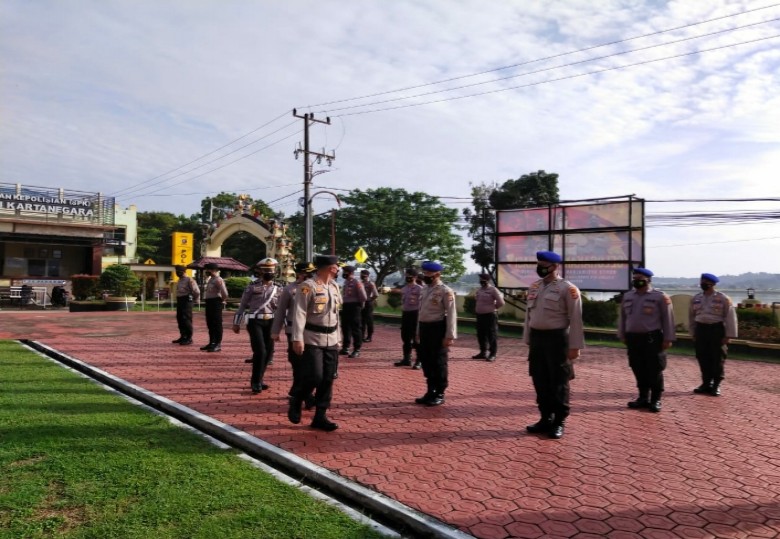 Polres Kukar Gelar Apel Operasi Patuh Mahakam 2021