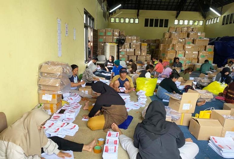 Sekitar 100an Surat Suara Rusak, KPU Kukar Segera Mintakan Yang Baru
