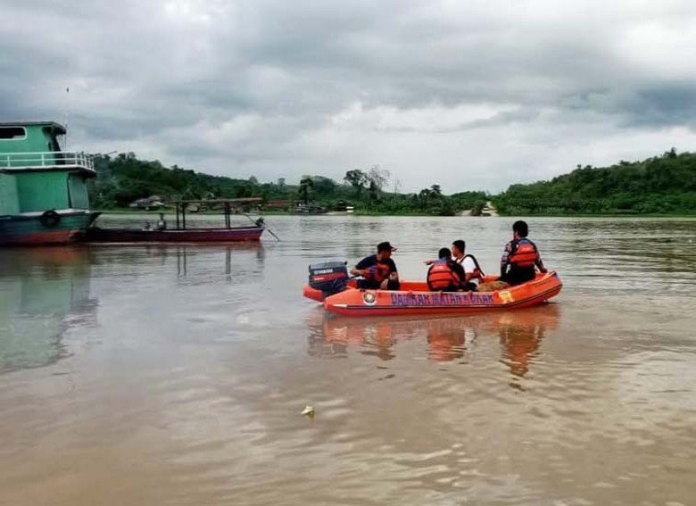 Naas Bocah 7 Tahun Hilang Tenggelam di Sungai Mahakam Desa Sanggulan