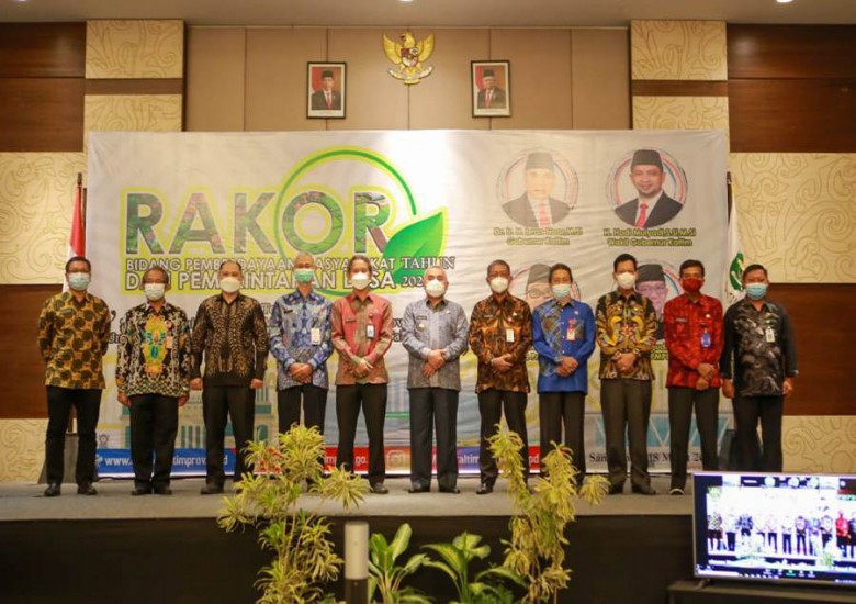 Rakor Bidang PMPD 2021, Gubernur:Curahkan Perhatian Membangunan Desa