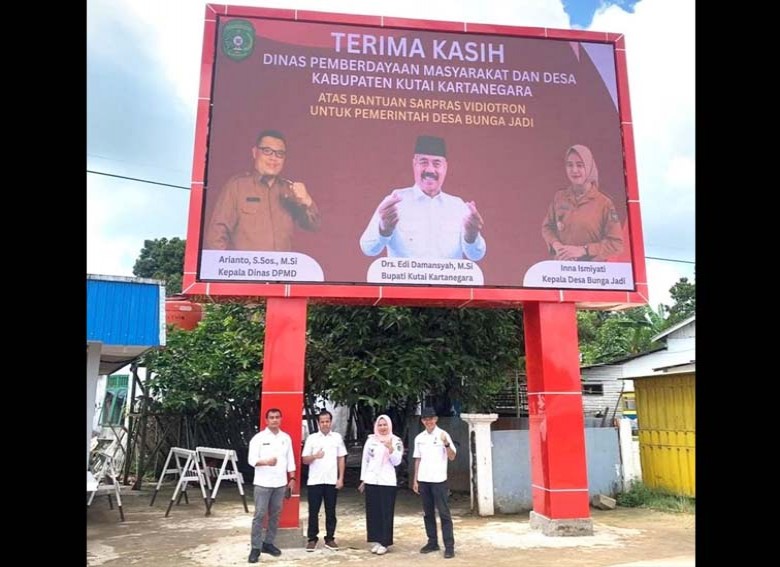 Desa Bunga Jadi Dukung Transparansi dan Akses Informasi Warga Lewat Videotron