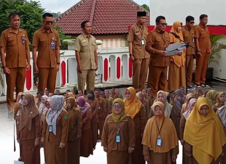 Perkuat Integritas ASN, DPMD Kukar Rutin Gelar Apel Pagi