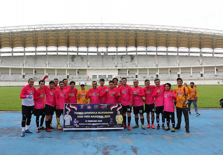 Peringati Hari Pers Nasional 2022, PWI-Polres Kukar Sukses Gelar Torneo Sepak Bola