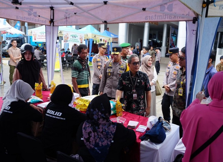 Jelang Hari Raya Idul Fitri, Polres dan Pemkab Kukar Gelar Gerakan Pangan Murah