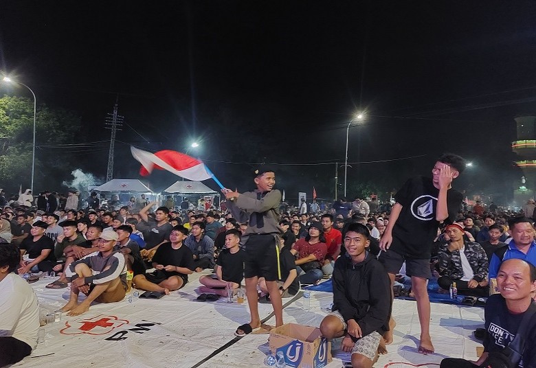 Respons Bupati Edi Berbuah Manis, Nobar Timnas U-23 di Videotron Pendopo Bupati Kukar Pecah!