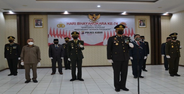 Polres Kubar Gelar Upacara Hari Bhayangkara Secara Virtual, Begini Pesan Jokowi Kepada Polri