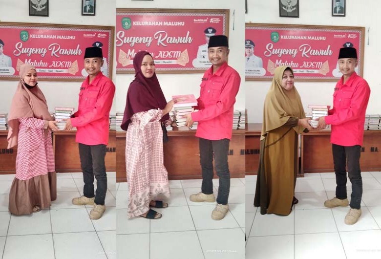 23 TPA Terima Bantuan Al-Qur'an dan Iqro Dari Pemerintah Kelurahan Maluhu