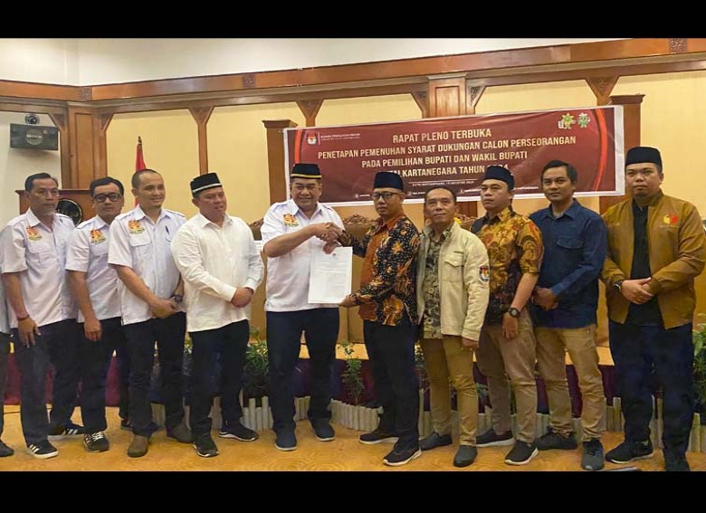 KPU Kukar Tetapkan AYL-AZA Calon Bupati dan Wakil Bupati Pilkada Kukar 2024 Jalur Perseorangan
