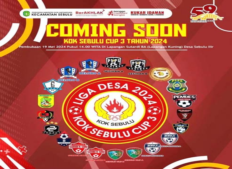 Kecamatan Sebulu Gelar Turnamen Sepak Bola Liga Desa