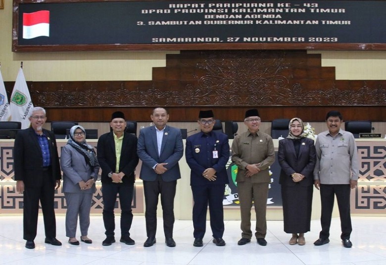 Pj Gubernur Hadiri Rapat Paripurna ke- 43 DPRD Kaltim