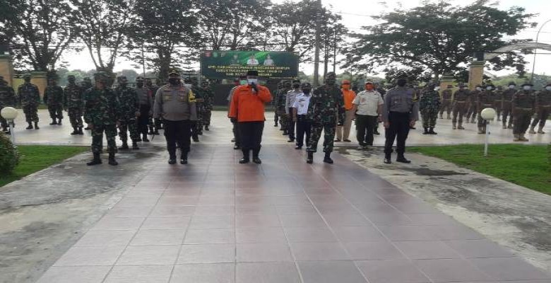 Bupati Edi Pimpin Apel Kesiapan Penegakan Disiplin, Penanganan Covid-19 di Kukar Cukup Bagus
