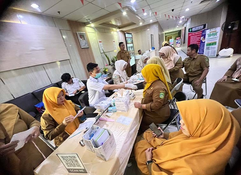 DPMD Kukar Rutin Gelar Skrining Kesehatan, Fokus Pada Deteksi Dini Penyakit Pegawai