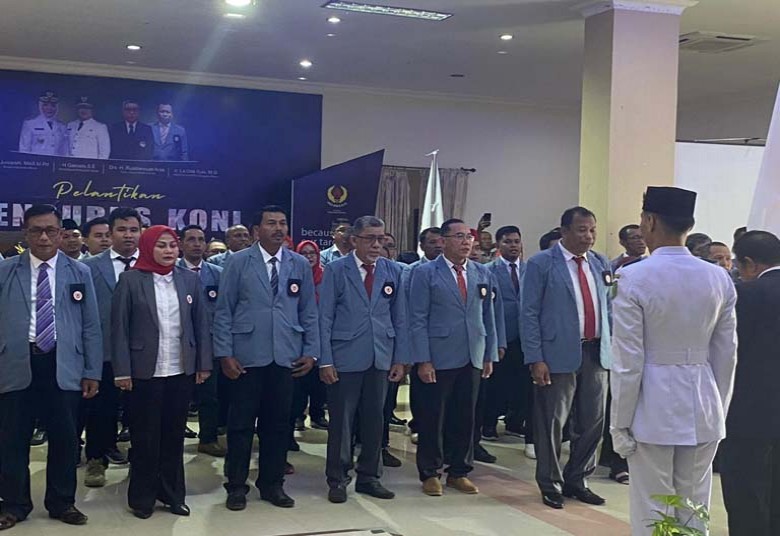 Bupati Sri Juniarsih Hadiri Pelantikan Pengurus KONI Berau