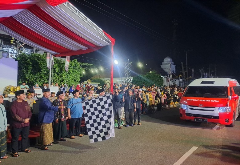 Pawai Takbir Keliling di Kukar Berlangsung Meriah